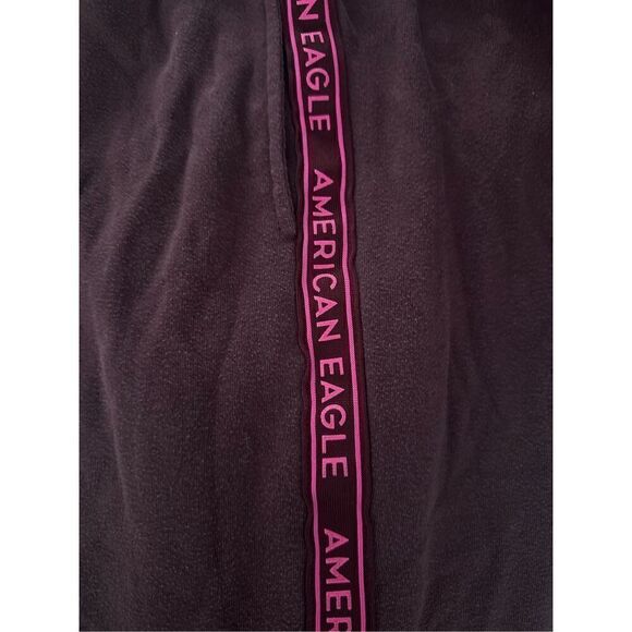 American Eagle Elastic Waist Amazingly Soft Jogger Sweatpants Burgundy XS - Picture 2 of 4